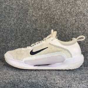 Nike Court Air Zoom NXT Tennis Pickleball Court Shoes Mens 8.5 White Sneakers